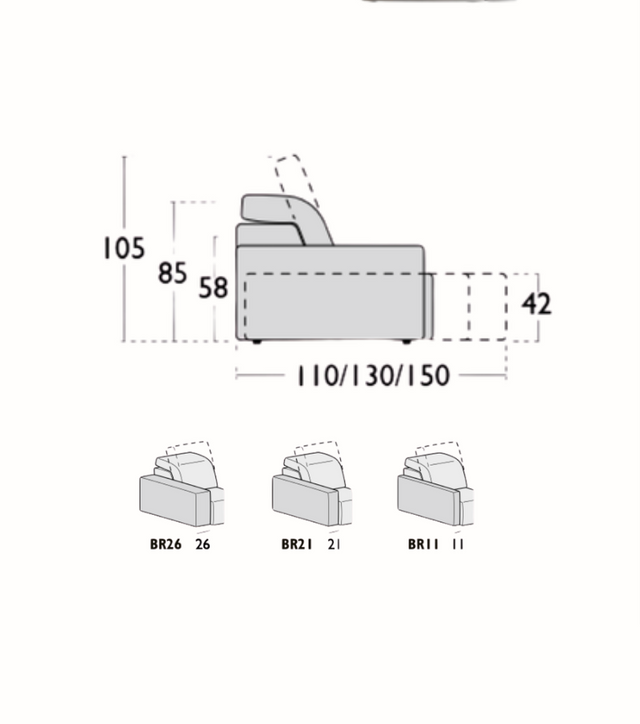 Samoa Italia-Glide 機能靠背&伸縮座椅模組沙發