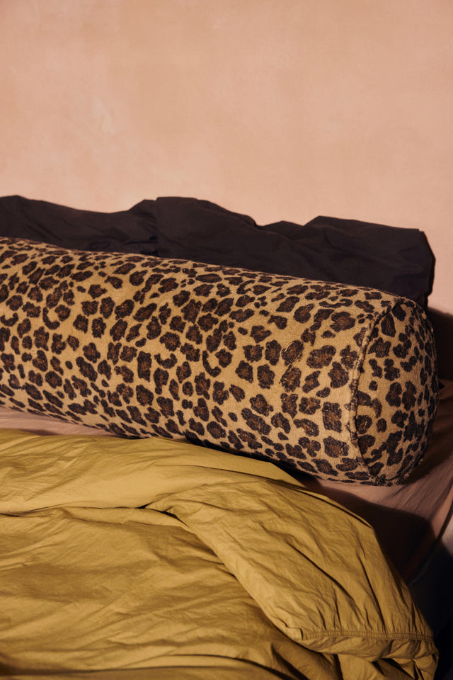 HKliving 抱枕｜Bolster cushion, panther, extra large (150x30cm)