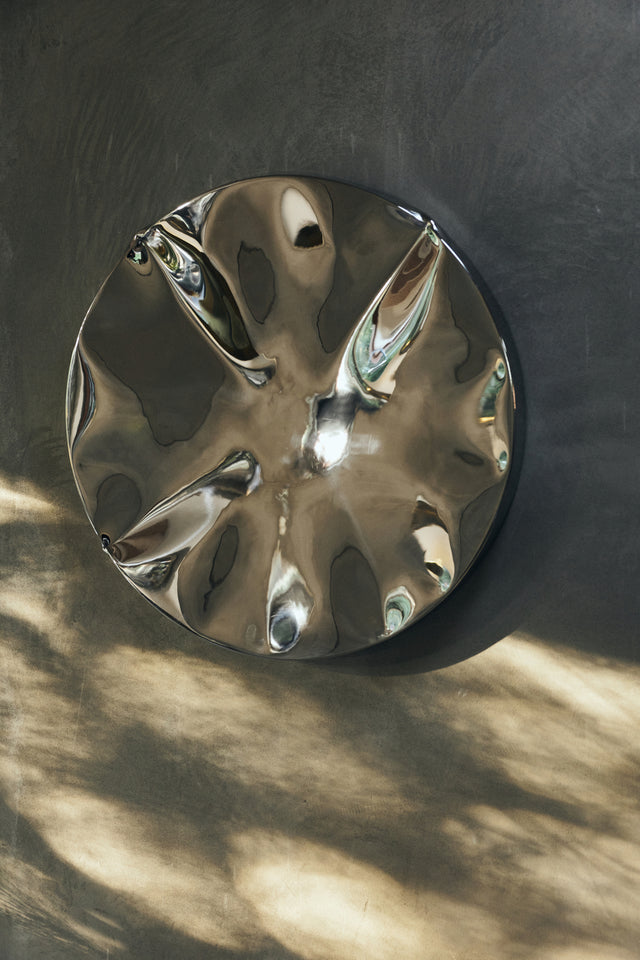 HKliving 擺飾雕塑｜Dent wall sculpture, chrome