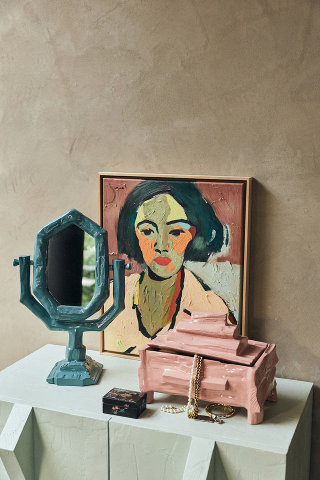 HKliving 鏡子｜Teun Zwets for HKLIVING: dressing table mirror