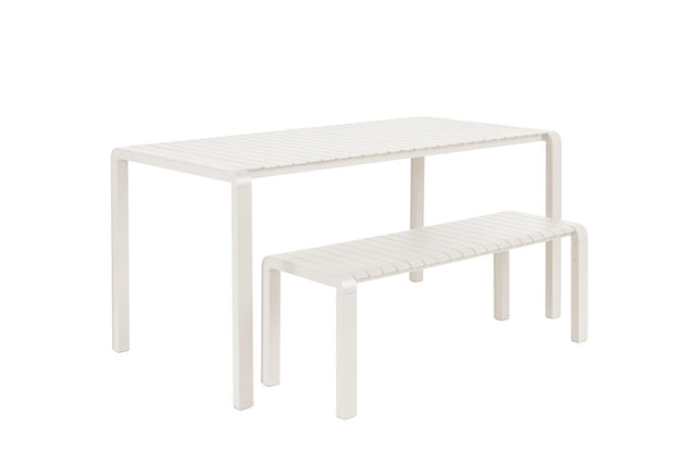 Zuiver-Garden Vondel 168 5x87 Clay 戶外桌 -白色