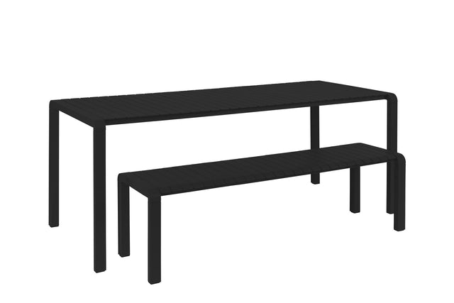 Zuiver-Garden Vondel 214x97 戶外桌 -黑色