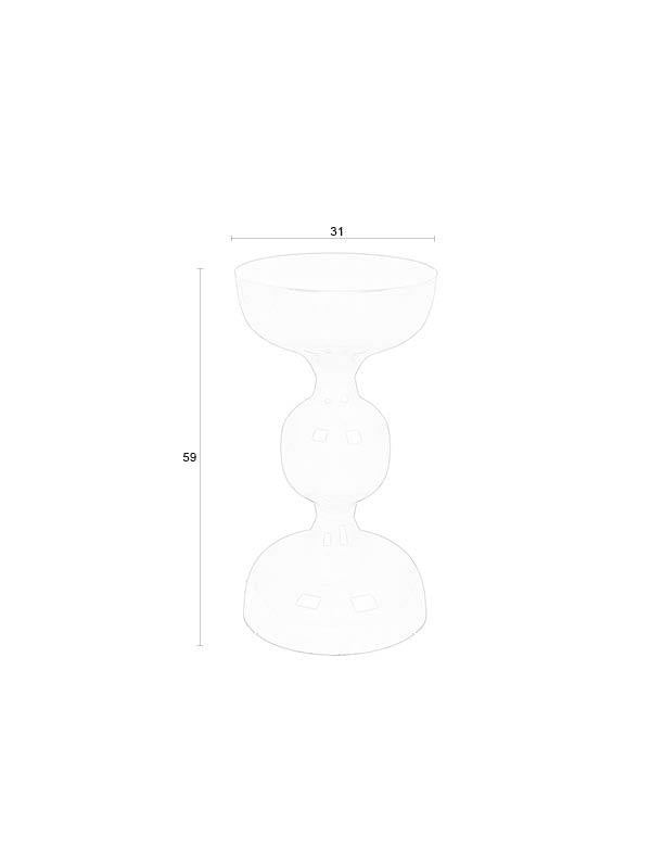 Zuiver-table Lars Ivory 邊桌 -白色