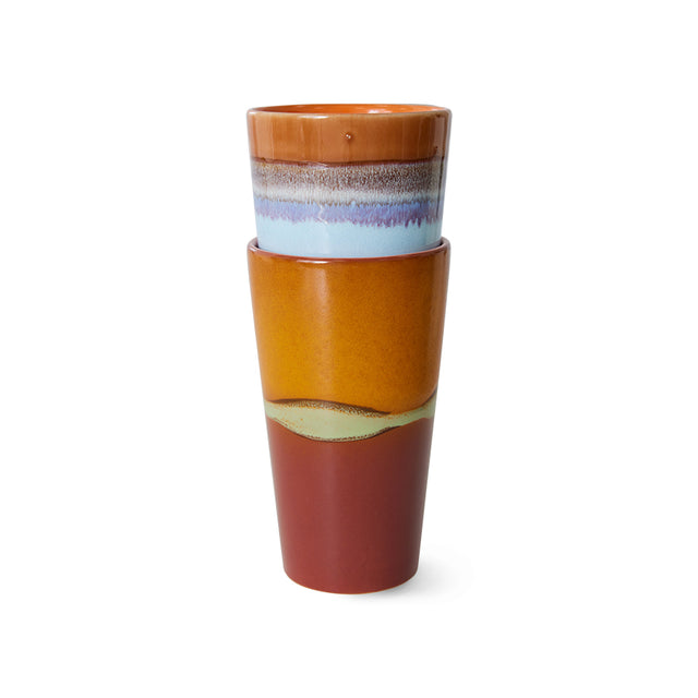 Hkliving-70s ceramics: latte mugs