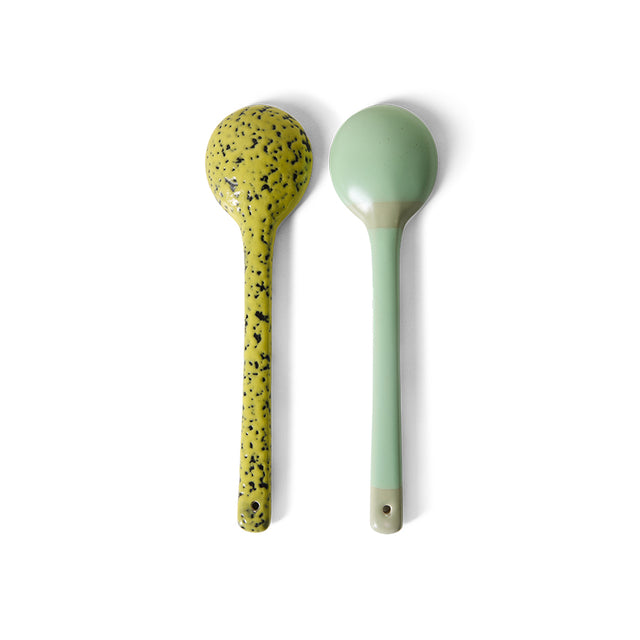 Hkliving-70s ceramics: serving spoons