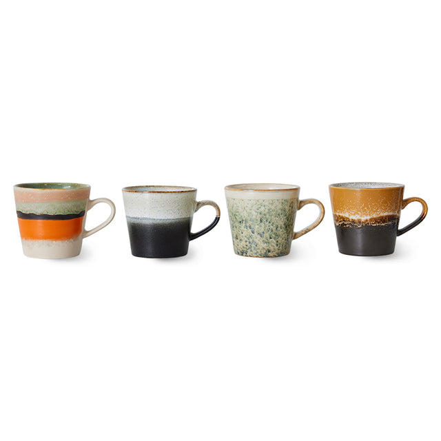 Hkliving-70s ceramics: cappuccino mugs