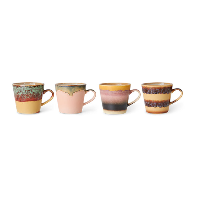 Hkliving-70s ceramics: cappuccino mugs