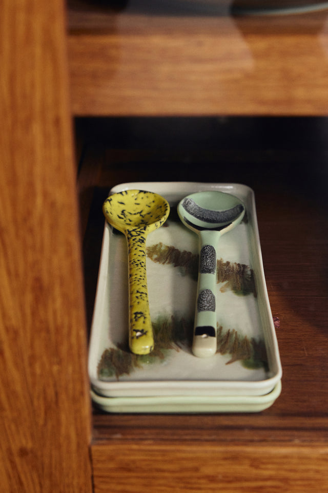 Hkliving-70s ceramics: serving spoons