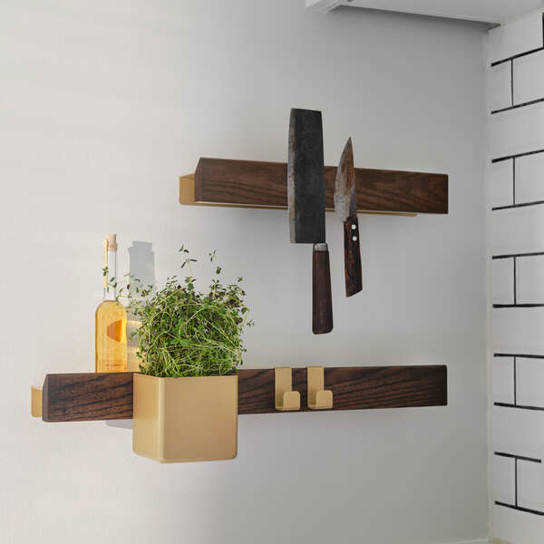 GEJST-FLEX Rail 40 Dark Oak Brass