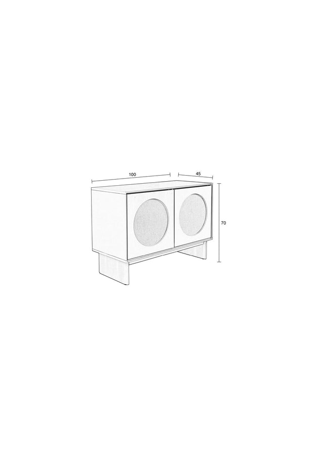 Zuiver-Twin 2 Doors 餐櫃 -灰色