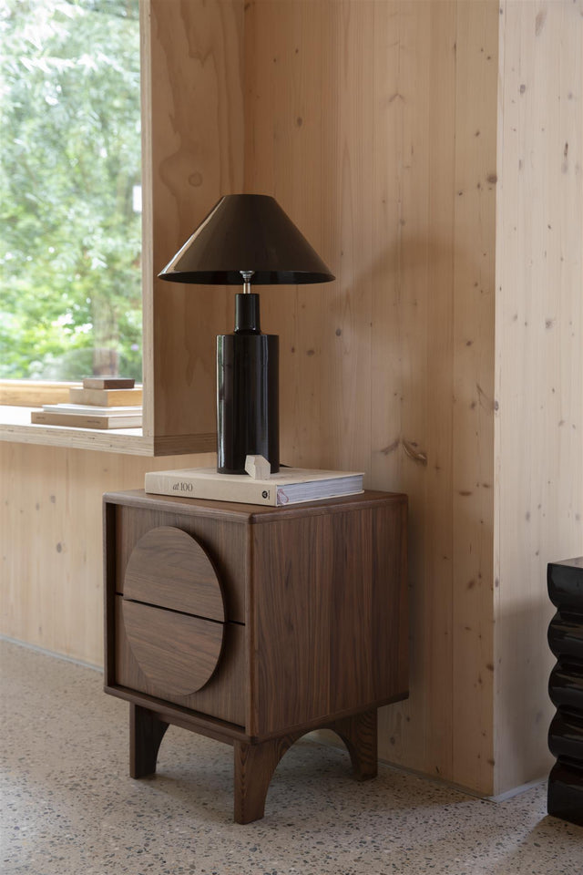 Zuiver-Groove 邊桌-胡桃木色