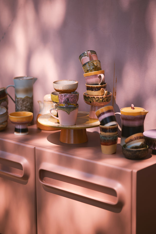 Hkliving-70s ceramics: cappuccino mugs