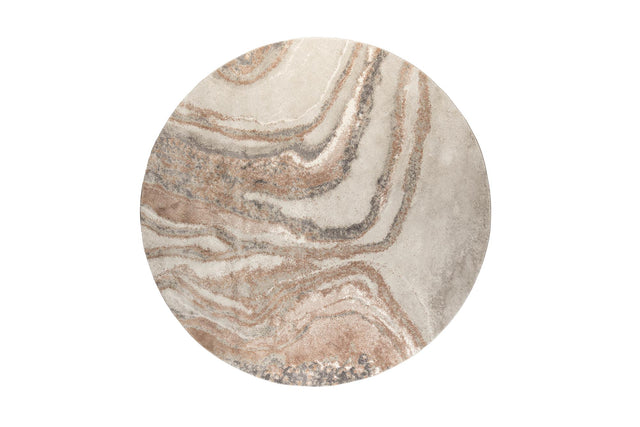 Zuiver-Solar '200 Grey/Terra 圓形地毯 -灰色