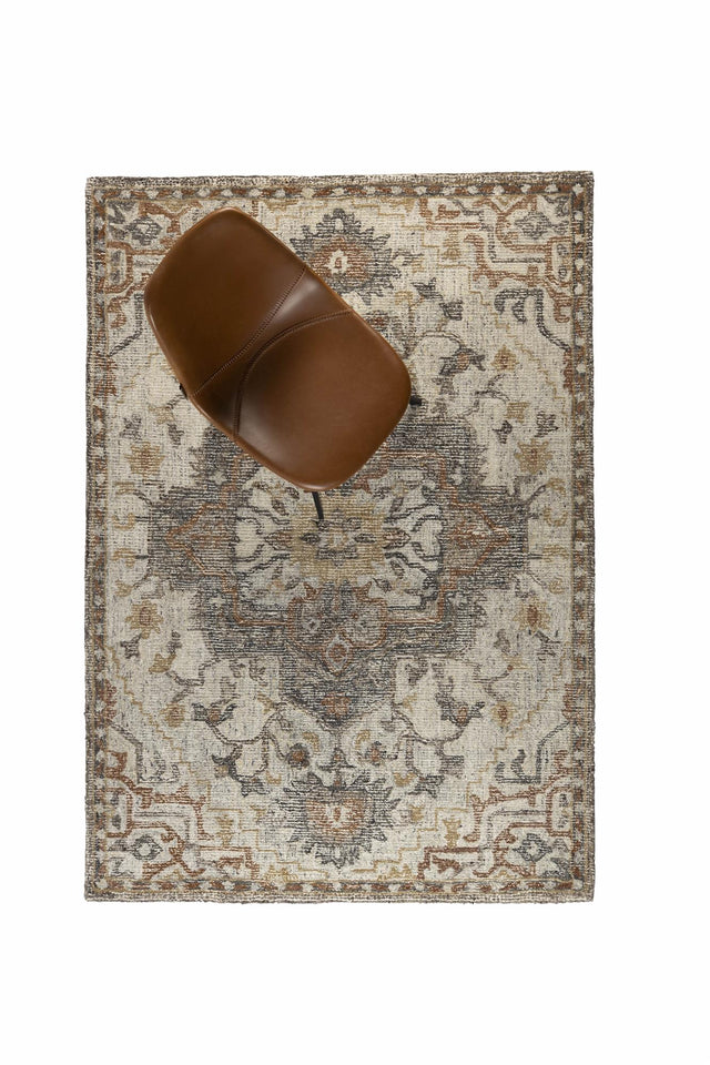 Dutchbone-Amori 160x230 Grey/Brick 家飾 -灰色