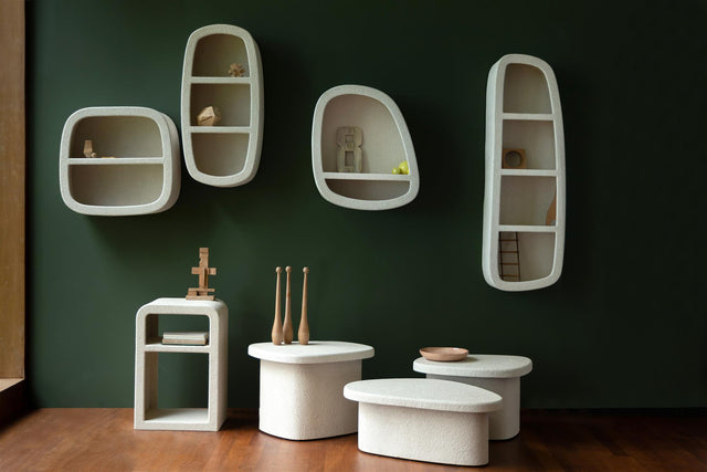 Dutchbone-Veda 3 Shelves 層架 -米色