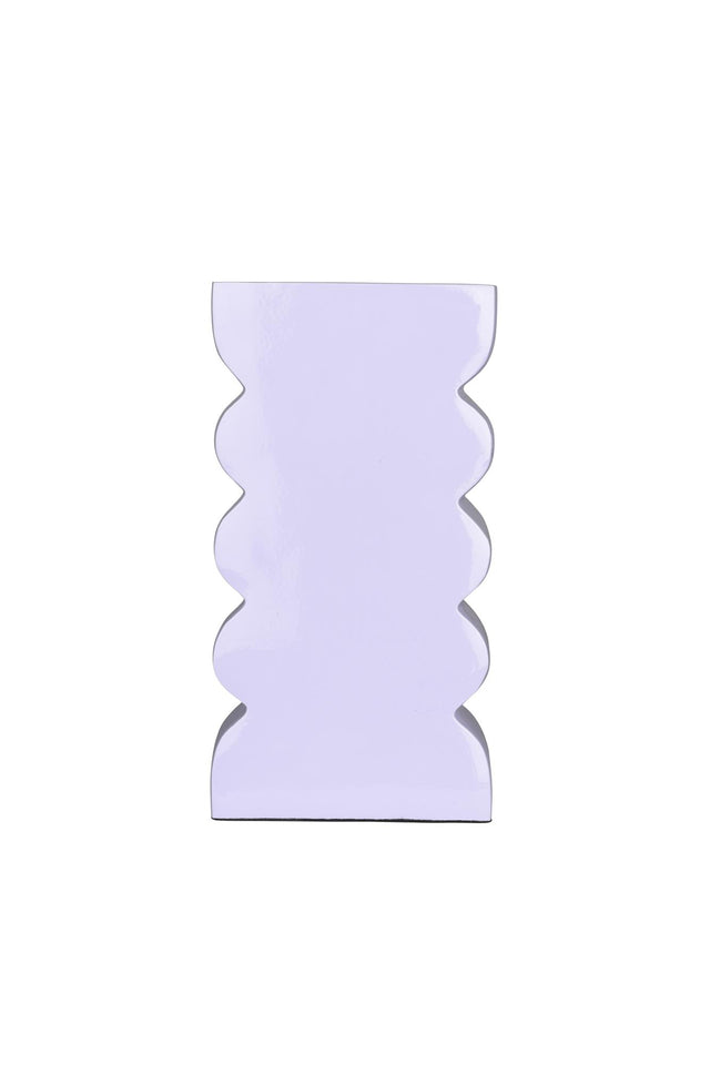 Zuiver-Curves L Shiny Lilac 花瓶 -米色