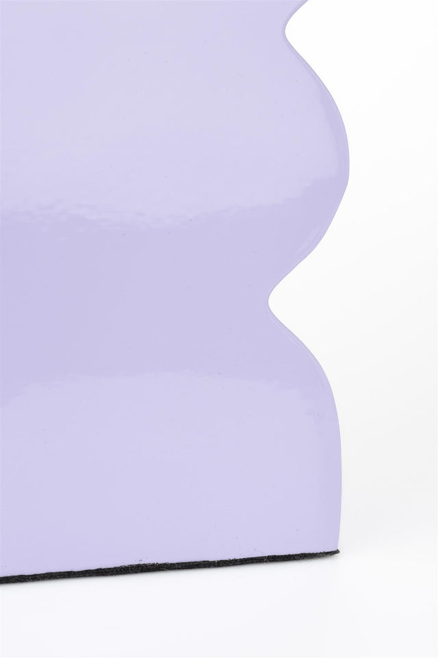 Zuiver-Curves L Shiny Lilac 花瓶 -米色