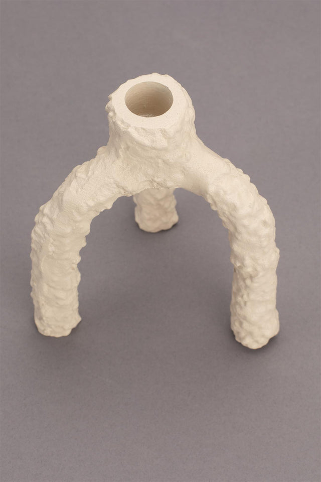 Dutchbone-Candle Cruz L 燭台 -米色