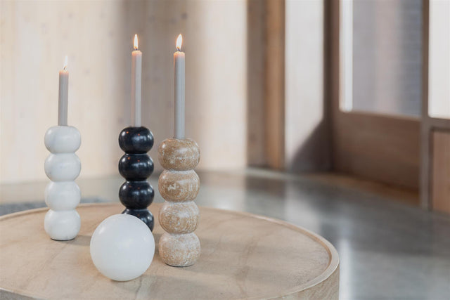 Zuiver-Candle Rome Travertin 燭台 -米色