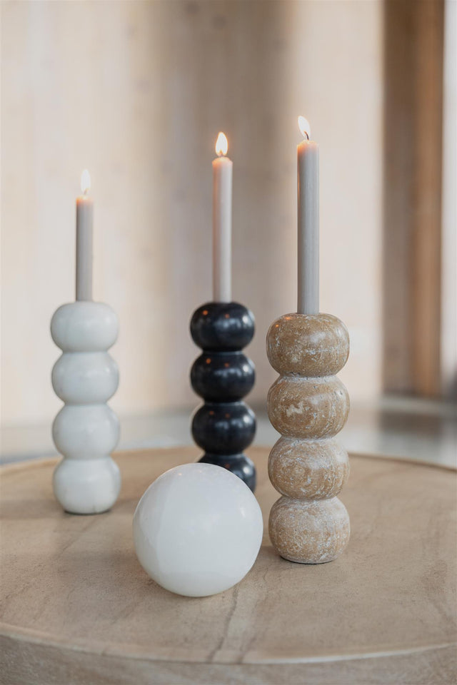 Zuiver-Candle Rome Marble 燭台 -白色