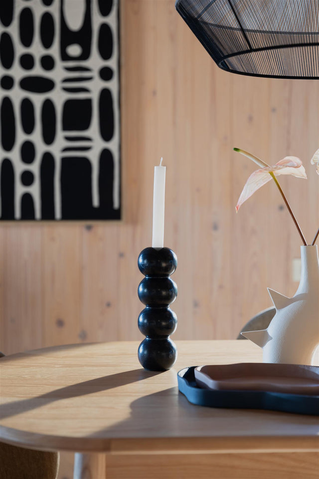 Zuiver-Candle Rome Marble 燭台 -黑色