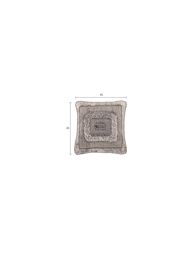Dutchbone-Haydon Square 45x45 抱枕 -米色