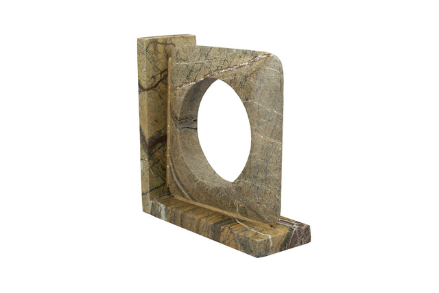Dutchbone-Book End Satpura Marble (Set of 2) 擺飾 -咖啡色