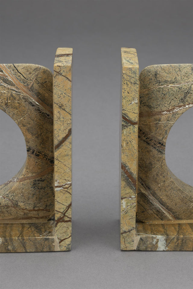 Dutchbone-Book End Satpura Marble (Set of 2) 擺飾 -咖啡色