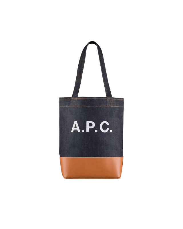 【現貨】A.P.C Axel Small tote bag 丹寧拚原色牛皮 托特包