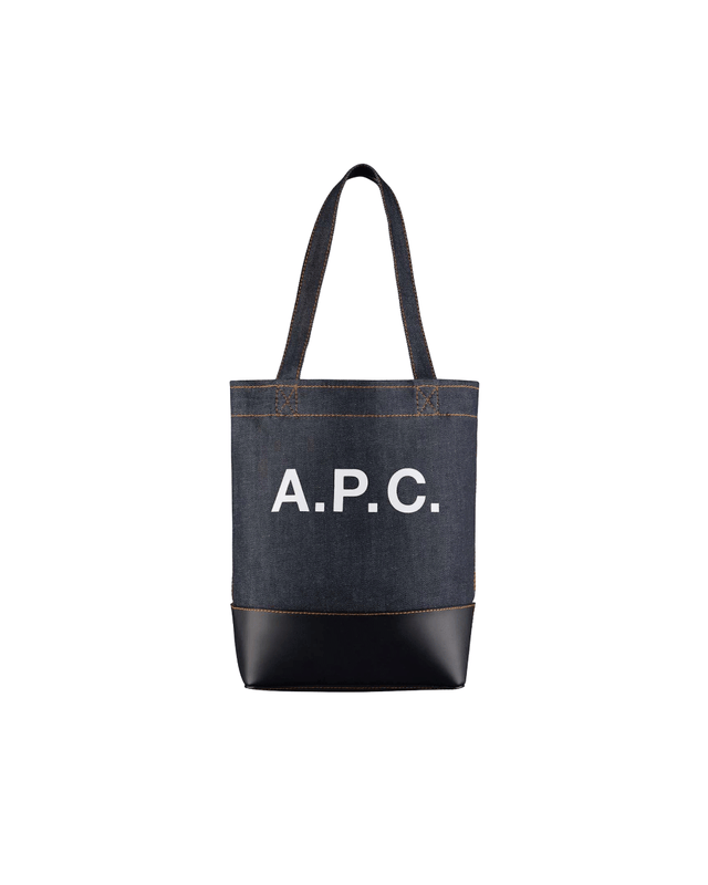 【現貨】A.P.C Axel Small tote bag 丹寧拚黑皮 托特包