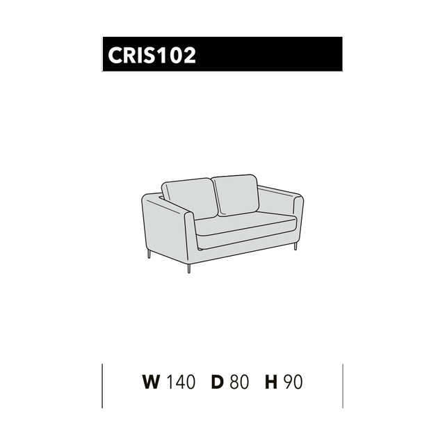 尺寸圖 Crisp_Crisp CRIS 102