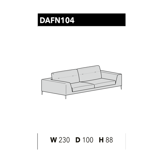 尺寸圖 Dafne DAFN 104