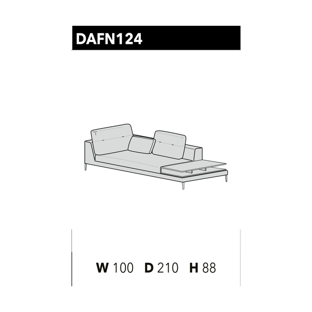 尺寸圖 Dafne DAFN 124