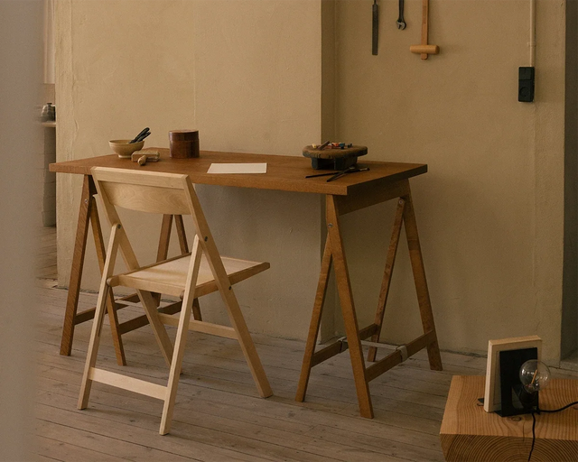 FRAMA-Folding Flat Table Trestles 桌 情境照
