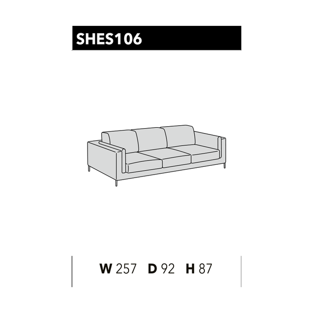 尺寸圖 Sheer SHES 106
