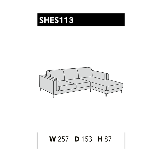 尺寸圖 Sheer SHES 113
