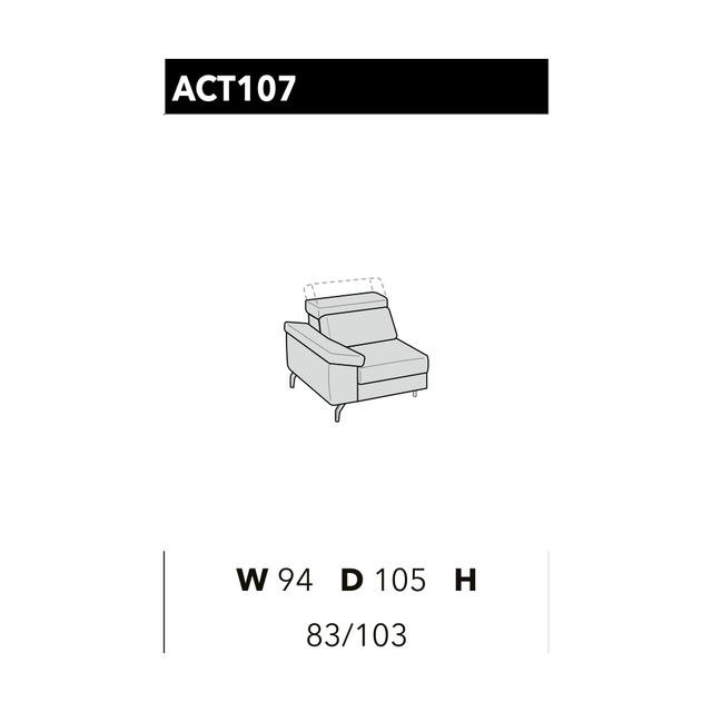 尺寸圖 Space ACT 107 + ACT 115