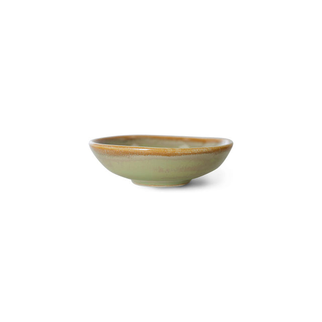 HKliving Chef ceramics: small dish moss green