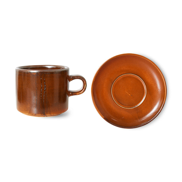 HKliving Chef主厨陶瓷 咖啡杯盘组 (Chef ceramics: cup and saucer)