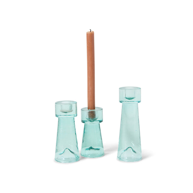 HKliving 燭台｜Arte candle holder large, ice blue