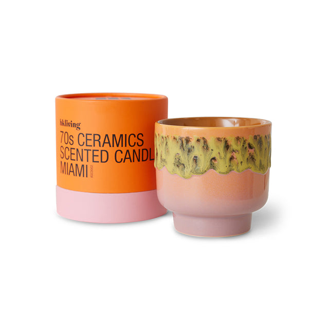 HKliving 香氛｜70s ceramics: scented candle Miami