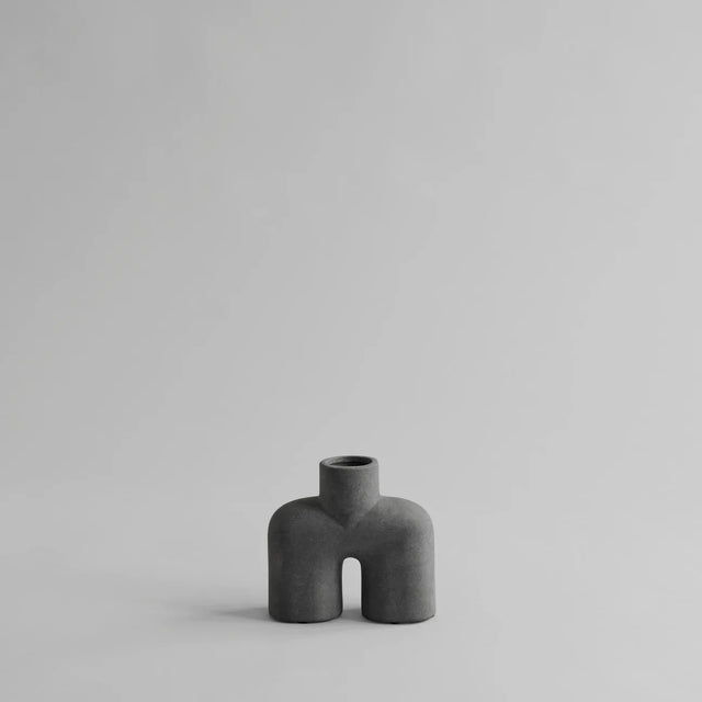【在庫あり】101 Copenhagen-コブラの花瓶、Uno、ミニ-ダークグレー