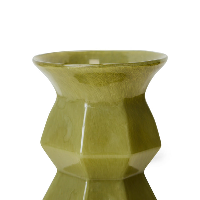 HKLIVING-Silhouette glass vase, green