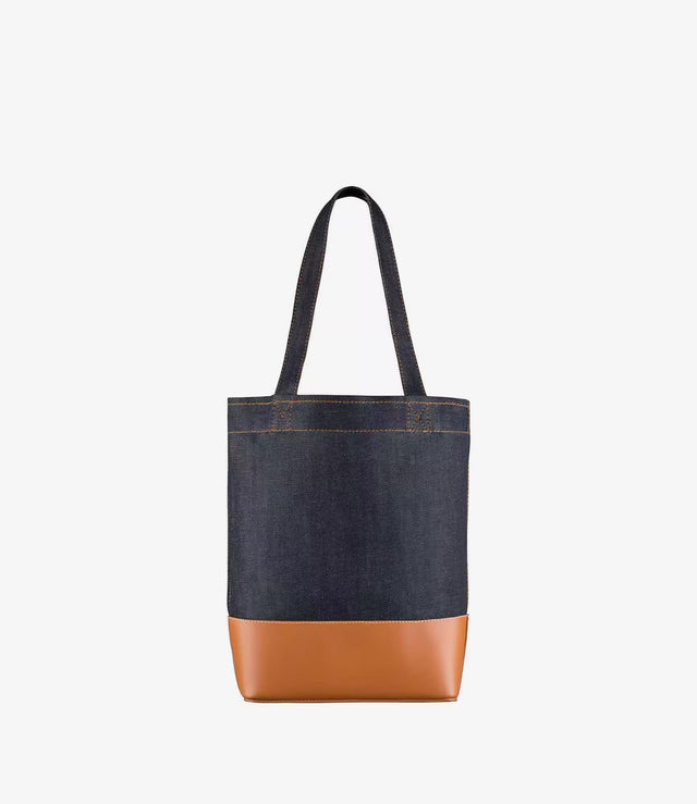 【現貨】A.P.C Axel Small tote bag 丹寧拚原色牛皮 托特包