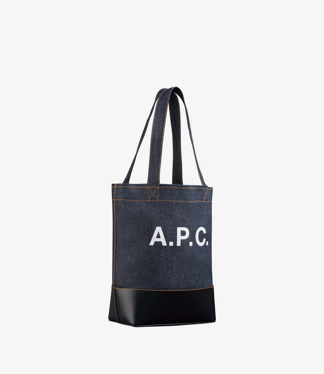 【現貨】A.P.C Axel Small tote bag 丹寧拚黑皮 托特包