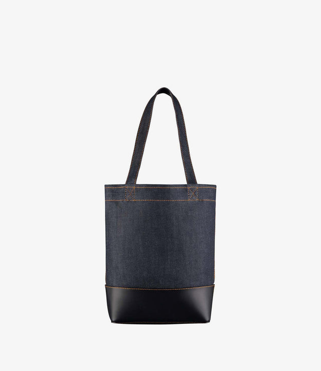 【現貨】A.P.C Axel Small tote bag 丹寧拚黑皮 托特包