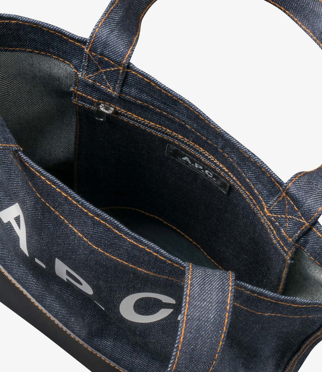 【現貨】A.P.C Axel Small tote bag 丹寧拚黑皮 托特包