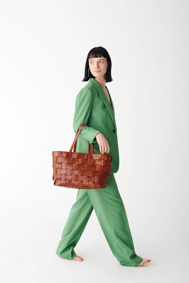 DRAGON DIFFUSION-8151 JAPAN TOTE (FLAT LEATHR HANDLES)