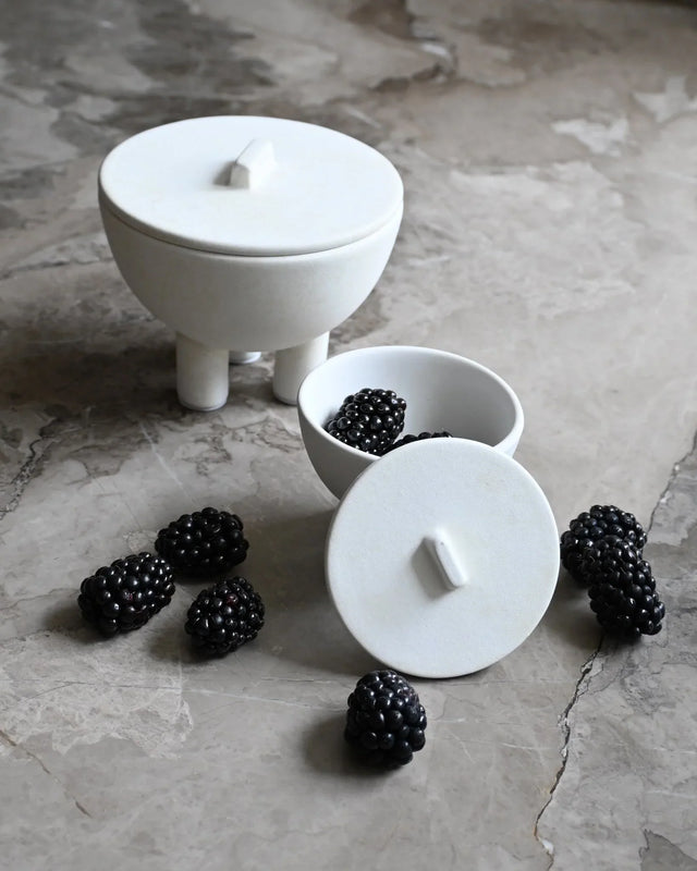 101 Copenhagen-鴨碗(附蓋),中 - 骨白色