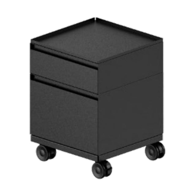 Rareraw-ECKE Trolley 二層組合 (Drawer M×1 + Drawer S×1) Texture Black 紋理黑